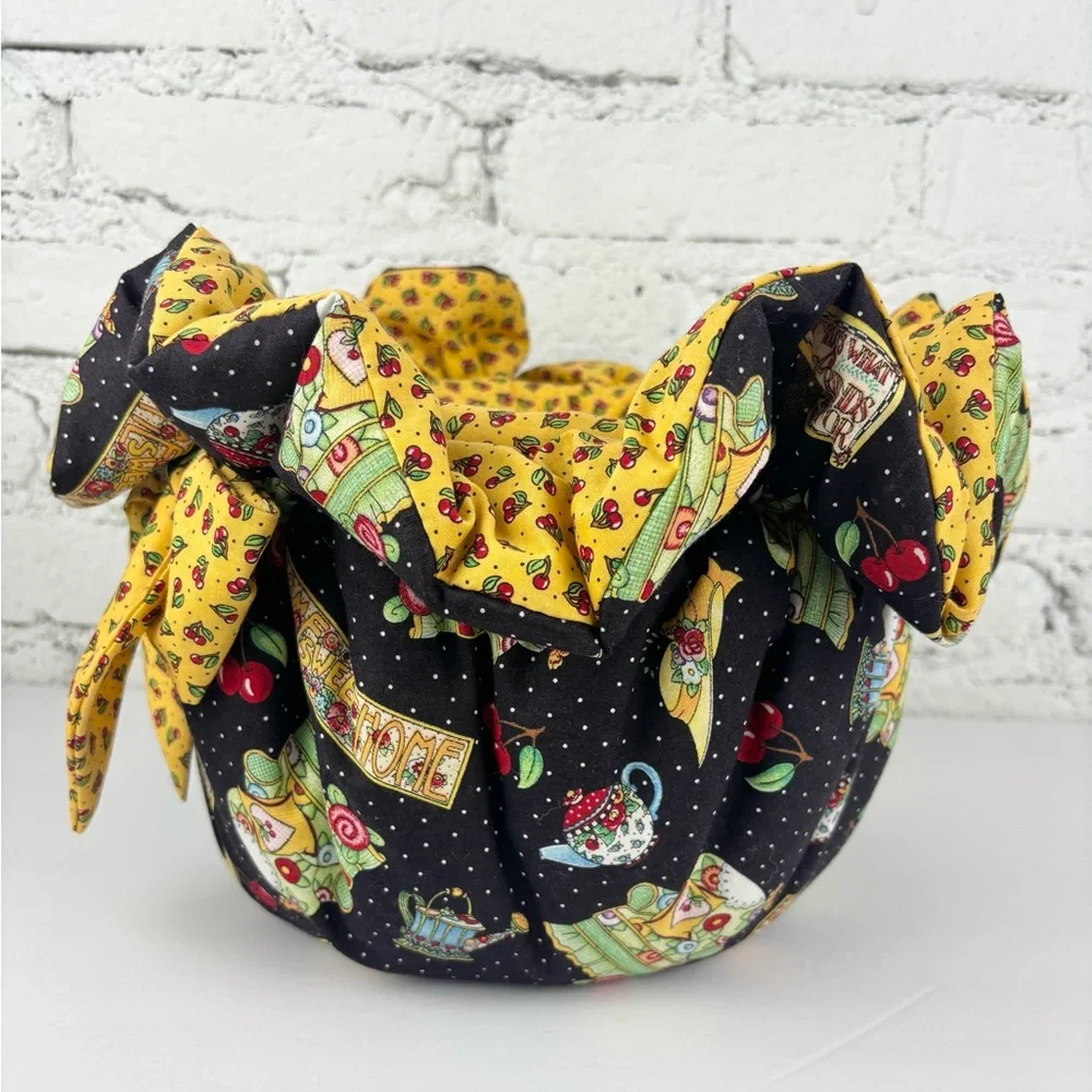 Vintage Y2K Mary Engelbreit Home Sweet Home Fabric Basket